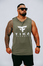 Load image into Gallery viewer, ARMY GREEN MUSCLE TANK
